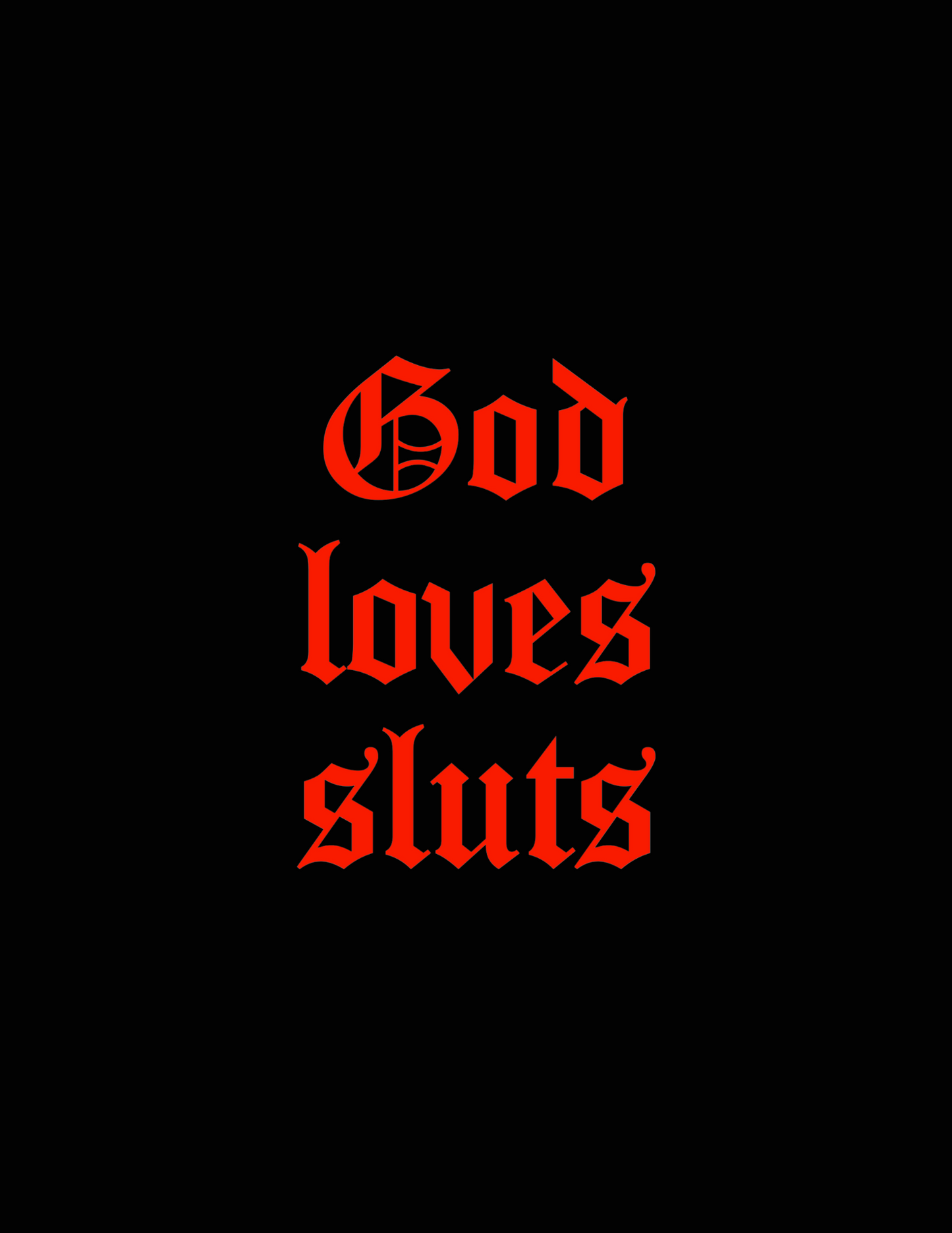 god loves sluts baby tee