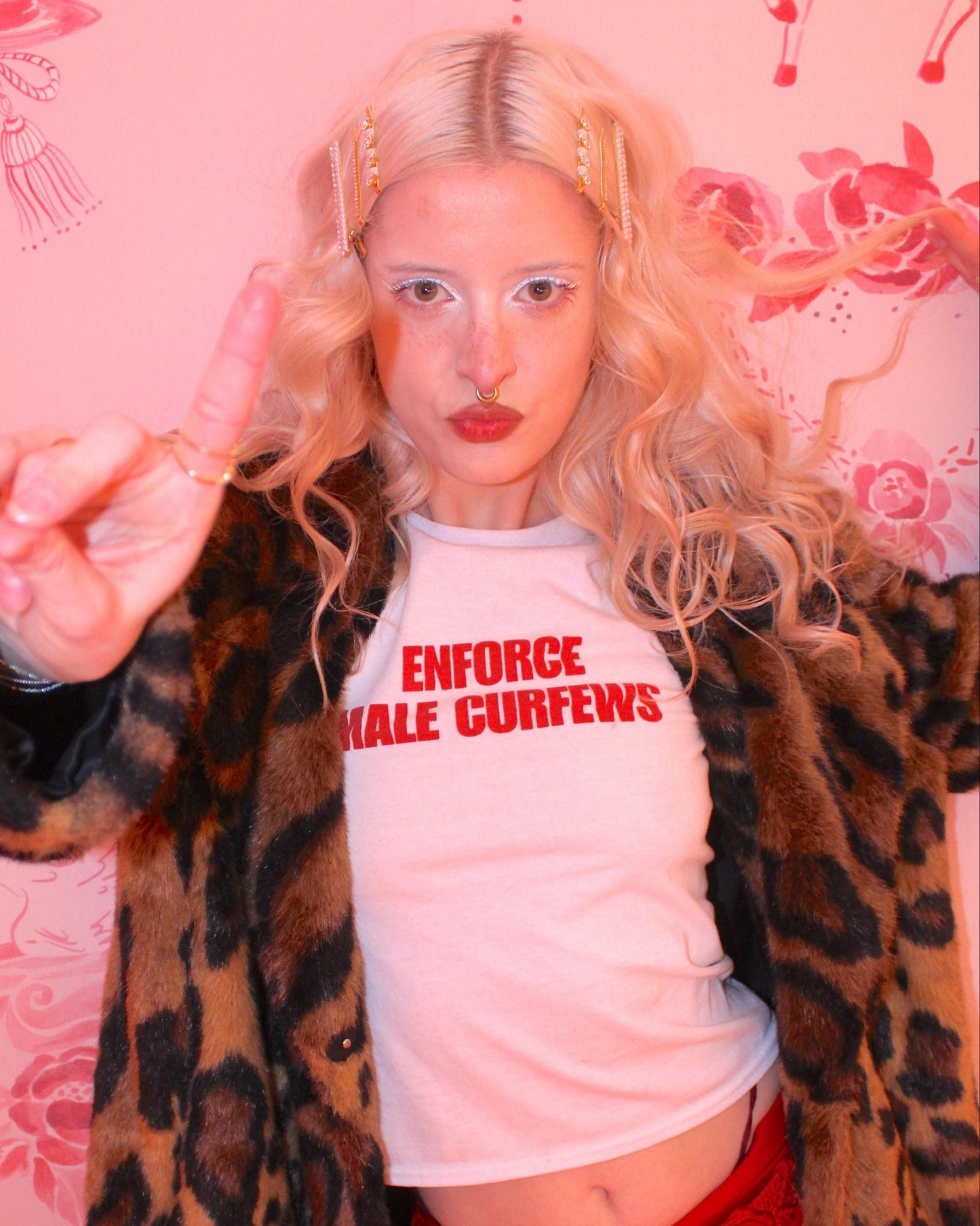 enforce male curfews baby tee