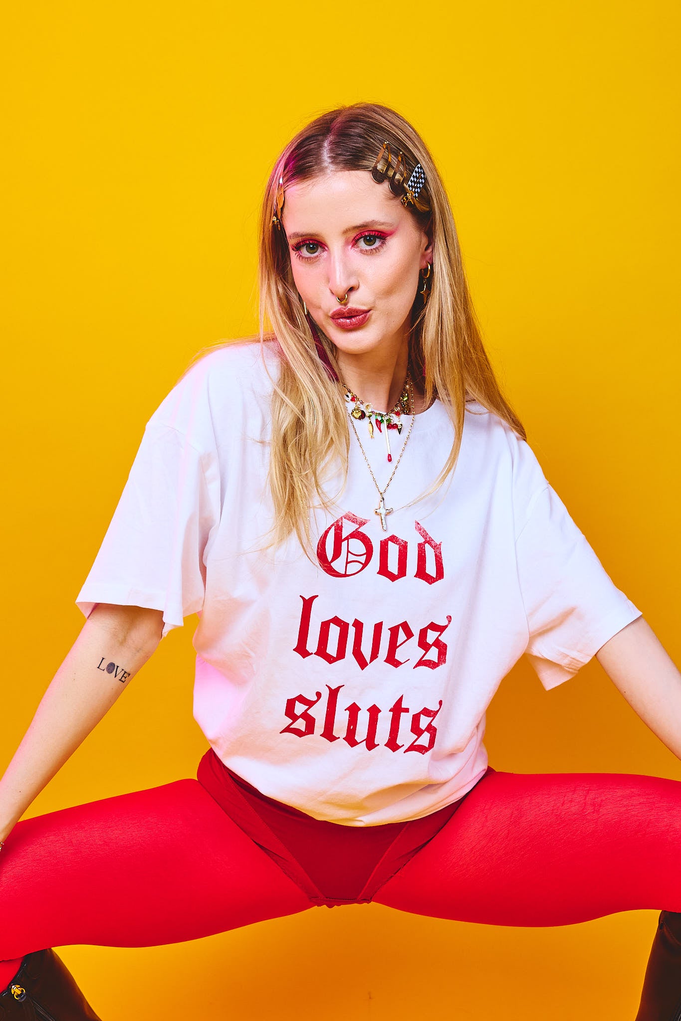 god loves sluts classic tee