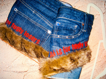 Fugly Losers Denim Micro Mini